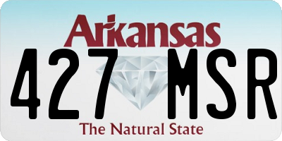 AR license plate 427MSR