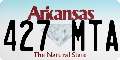 AR license plate 427MTA