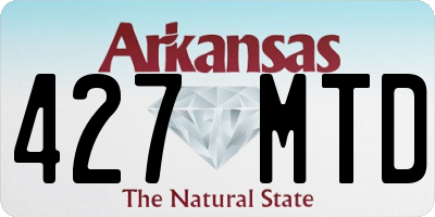 AR license plate 427MTD