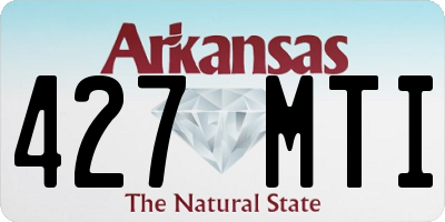 AR license plate 427MTI