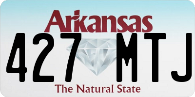 AR license plate 427MTJ