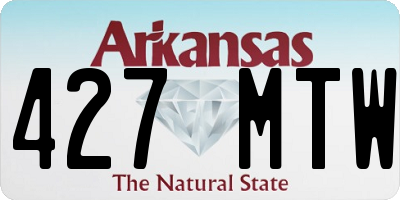 AR license plate 427MTW