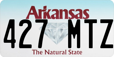 AR license plate 427MTZ