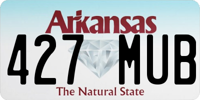 AR license plate 427MUB