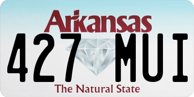 AR license plate 427MUI