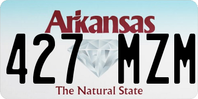 AR license plate 427MZM