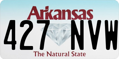 AR license plate 427NVW