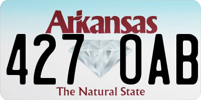 AR license plate 427OAB