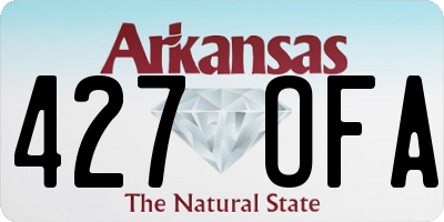 AR license plate 427OFA