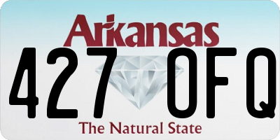AR license plate 427OFQ
