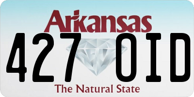 AR license plate 427OID