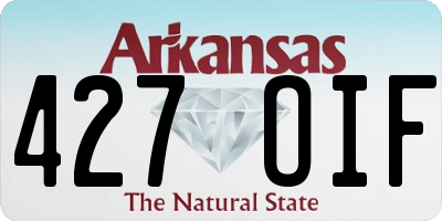 AR license plate 427OIF