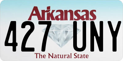 AR license plate 427UNY