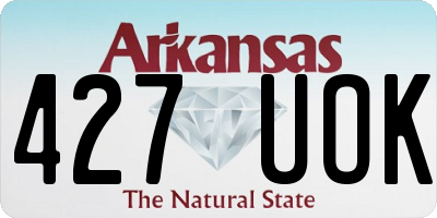 AR license plate 427UOK