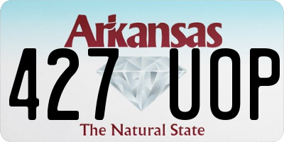 AR license plate 427UOP