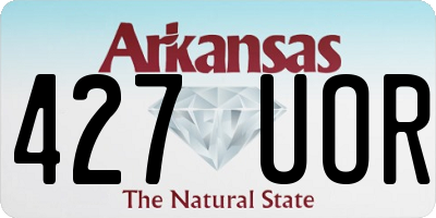 AR license plate 427UOR