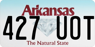 AR license plate 427UOT