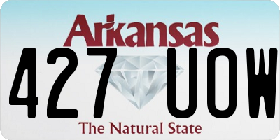 AR license plate 427UOW