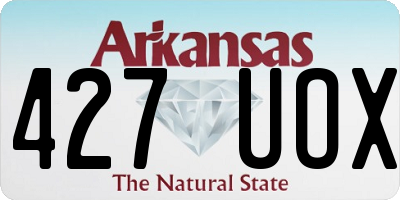AR license plate 427UOX