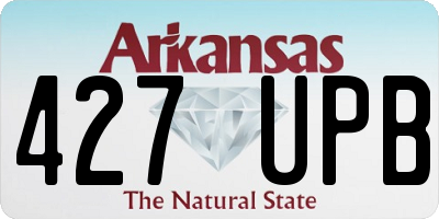 AR license plate 427UPB