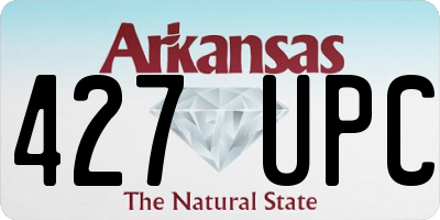 AR license plate 427UPC