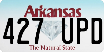AR license plate 427UPD