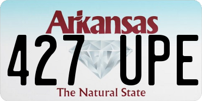 AR license plate 427UPE