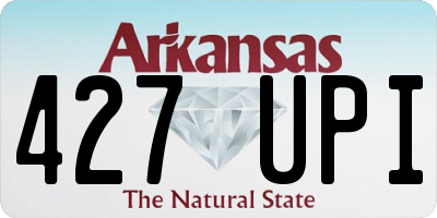 AR license plate 427UPI