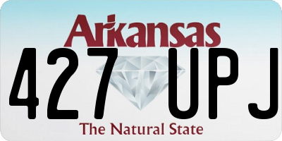 AR license plate 427UPJ