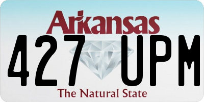 AR license plate 427UPM