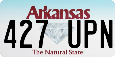 AR license plate 427UPN