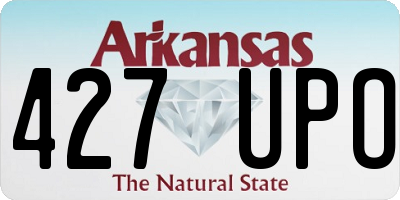 AR license plate 427UPO