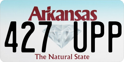AR license plate 427UPP