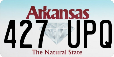 AR license plate 427UPQ