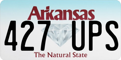 AR license plate 427UPS