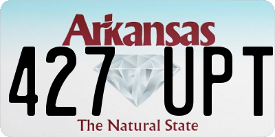 AR license plate 427UPT