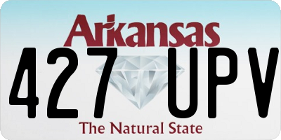 AR license plate 427UPV