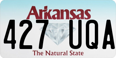 AR license plate 427UQA