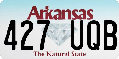 AR license plate 427UQB