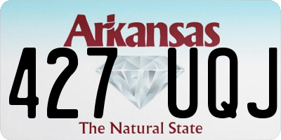 AR license plate 427UQJ