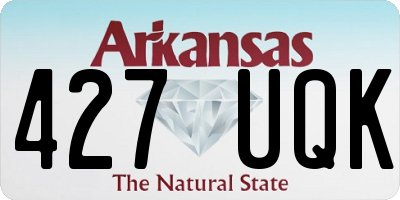 AR license plate 427UQK