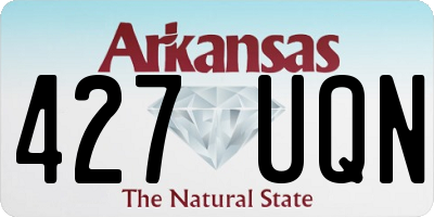 AR license plate 427UQN