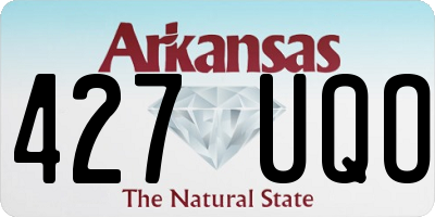 AR license plate 427UQO