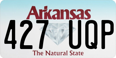 AR license plate 427UQP