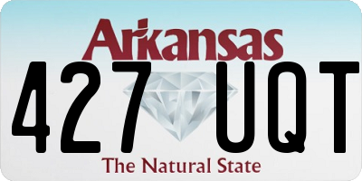 AR license plate 427UQT