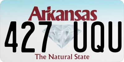 AR license plate 427UQU
