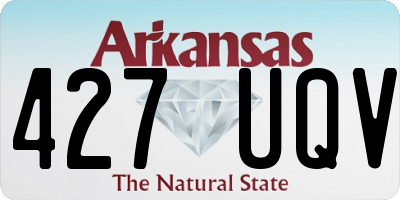 AR license plate 427UQV