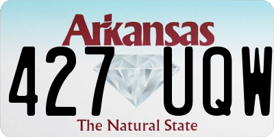 AR license plate 427UQW