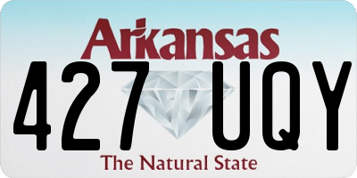 AR license plate 427UQY
