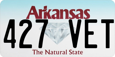 AR license plate 427VET